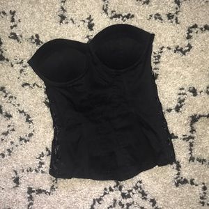 Black corset from Charlotte Russe